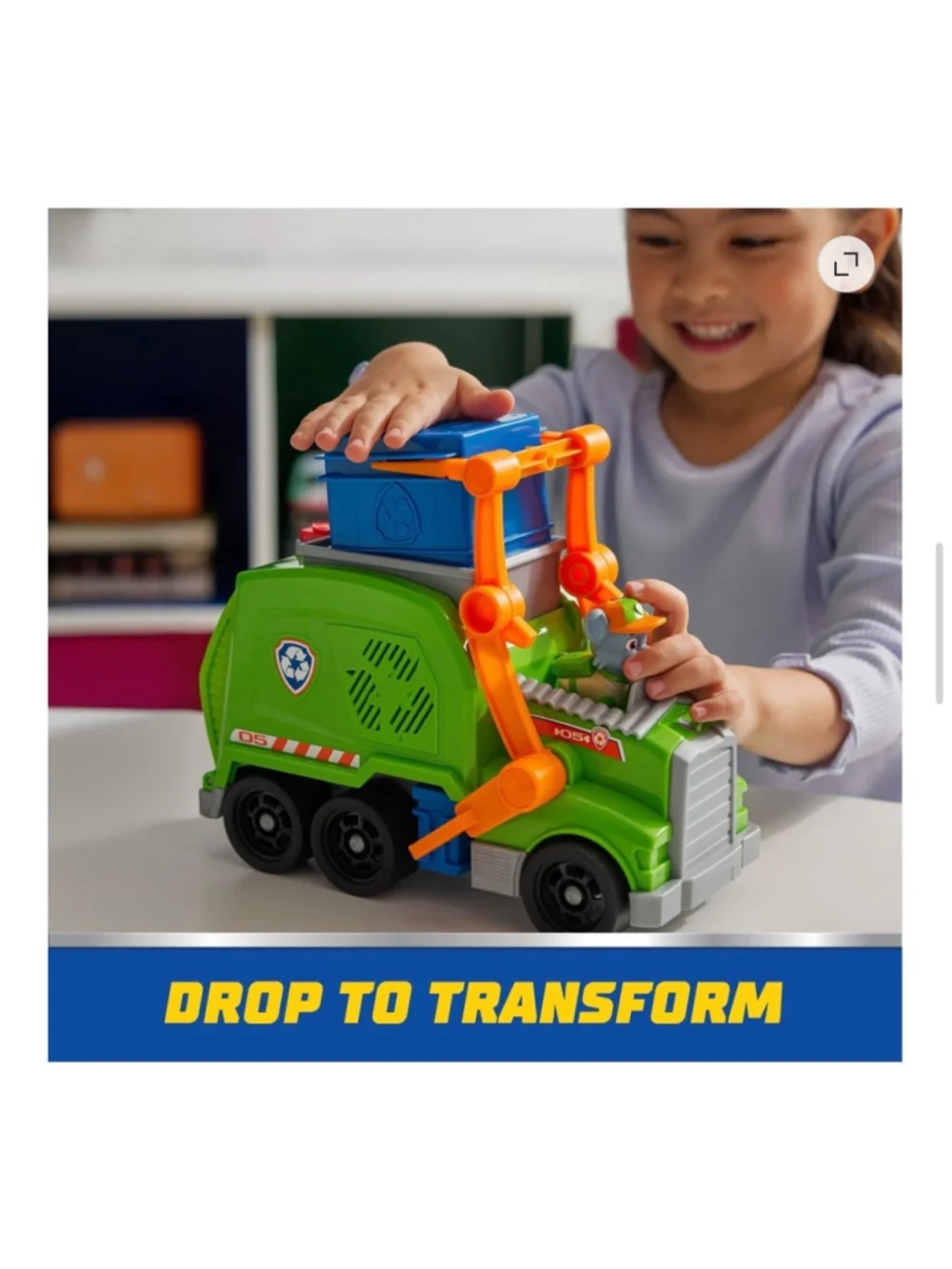 NEW Paw Patrol Rocky's Recycling Truck Toy One Size Green Orange